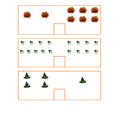 File Folder Activity Count and Compare 0-10 (Halloween Theme)